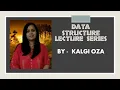 Data Structures - Lecture 7 Introduction To Queue Data structure Online Learning Kalgi Oza