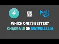 Material UI vs Chakra UI