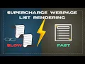 Improve Angular Speed Virtual Scrolling vs ngFor for Large List Rendering