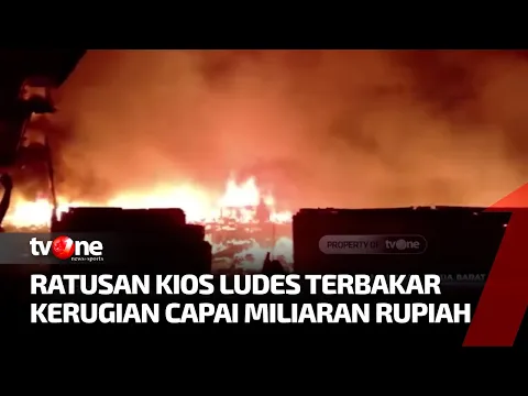 Lebih Dari 100 Kios di Pasar Wosi Terbakar