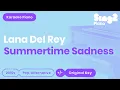 Download Lagu Lana Del Rey - Summertime Sadness (Karaoke Piano)