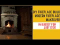 DIY Fireplace with Peel n Stick Tiles Modern Fireplace Makeover in Budget 130