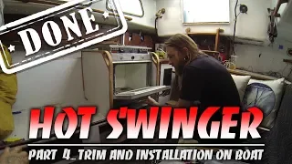 The Final Installation of a Custom Stove Enclosure on a 1965 Sailboat