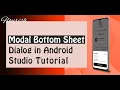 Step by step guide of Android Working with Bottom Sheet Tutorial