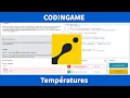 CODINGAME temperature