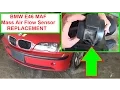 BMW E46 MAF Mass Air Flow Sensor Removal and Replacement in 2 minutes 320i 323i 325i 328i 330i