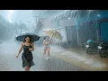 Download Lagu SCARY⚡⛈️ BIGGEST RAIN AND TERRIFYING LIGHTNING STORMS IN EARLY WINTER IN VILLAGE INDONESIAN