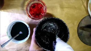 صناعة الحبر العربي الأخضر بتكلفة زهيدة دندنها