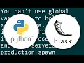 Are global variables thread-safe in Flask How do I share data between requests