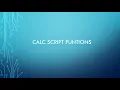 Oracle EPM Calc Script Functions ISMBR MDSHIFT PRIOR