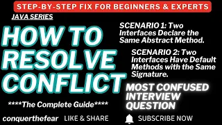 Java Interface Conflict Abstract vs Default Methods Explained with Real Examples conquerthefear