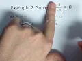 College Algebra Solving a Rational Inequality Example 2