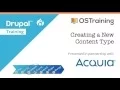 Drupal 8 Beginner Lesson 22 Creating a New Content Type
