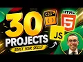 HTML CSS JS projects Beginner 30 projects using HTML CSS and JavaScript