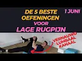 Download Lagu 5 oefeningen voor LAGE RUGPIJN - senioren of  beginners - (vernauwing lumbaal kanaal)