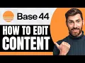 How to Edit Content in Base44 NEW 2026 Guide