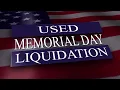 Corwin Used Car Memorial Day Sale