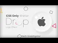 CSS Water Drop Logo Effect Html CSS Special Effects Tech Investigator