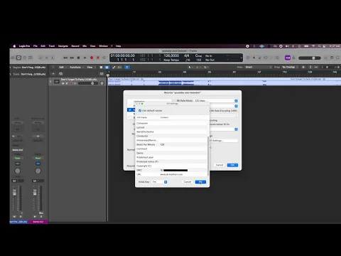 Download MP3 How To Embed ISRC-Codes On Your mp3 Song Files with Logic Pro X