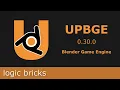 UPBGE tutorial - logic bricks editor