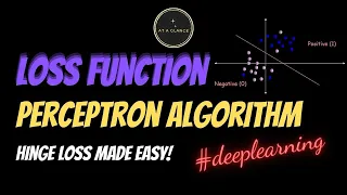 Perceptron Loss Function Loss functions in Deep Learning Hinge Loss 0-1 loss With Examples