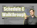 2025 IRS Form 1040 Schedule C Walkthrough Sole Proprietorship