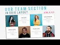 Our Team Section In Grid Layout With Cool Effect On Hover HTML5 CSS3 Website Section Tutorials