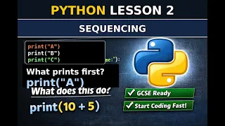 Python Tutorial for Beginners Sequencing Arithmetic Operators FULL LESSON