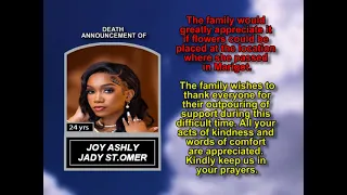 Joy Ashly Jady St Omer Short Obituary