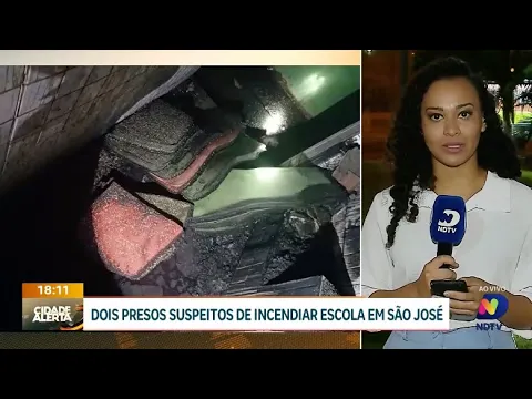 Suspeitos de incêndio em escola: estudante e ex-aluno são presos em São José