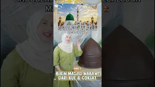 TASYI BIKIN MASJID NABAWI MEGALODON PAKAI CHOCOLATE DAN CAKE ! PART 1 #cooking #viral #chocolate