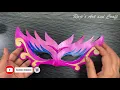 DIY Make your own party wear Mask party mask with paper Butterfly Tattoo
