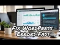 Fix WordPress Errors Fast White Screen 500 Errors Database Fixes