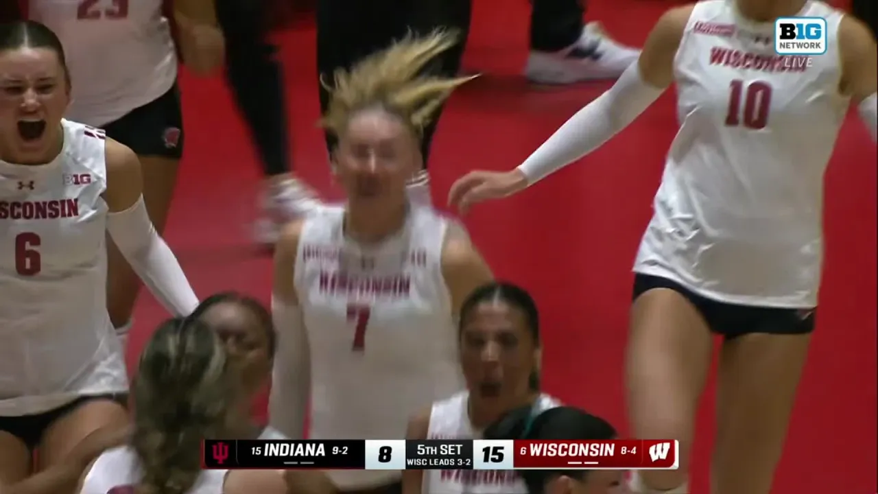 Highlights vs Indiana || Wisconsin Volleyball || Oct. 1, 2026