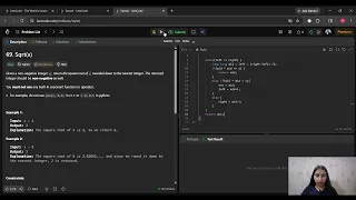 Sqrt x LeetCode C Binary Search Approach