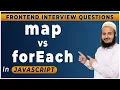 map vs forEach in Javascript map vs forEach Explained Frontend Interview Series Hindi 2024