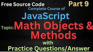 Math in Javascript Math round ceil floor abs Javascript Course part 9