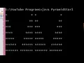Pyramid Star Triangle Program In Java Java Technocrat Hindi