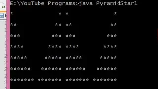 Pyramid Star Triangle Program In Java Java Technocrat Hindi