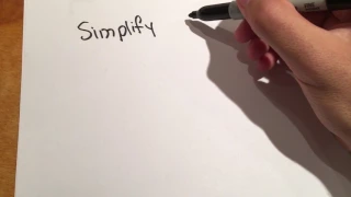How to simplify 3a 4