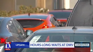 Drivers wait for hours at DMV