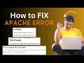 Master Apache Logs and Error Troubleshoot Fix