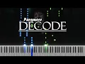 Paramore - Decode short piano cover