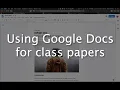 Using Google Docs to Design your Policy Brief