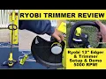 Ryobi 13 Trimmer Edger Setup Demo Review