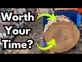 Splitting BIG firewood rounds Yes or No
