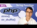 PHP string strrev and str - shuffle function PHP tutorial for beginners lesson