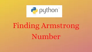 Basic Python Programs Armstrong Number Python in Tamil