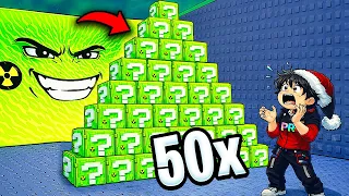 🌊 ROUBEI 50 LUCKY BLOCKS RADIOATIVAS DO LOCAL SECRETO NO FUJA DE UMA TSUNAMI PARA BRAINROT