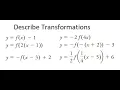 Grade 12 Advanced Functions - Describing Transformations ch 1 4
